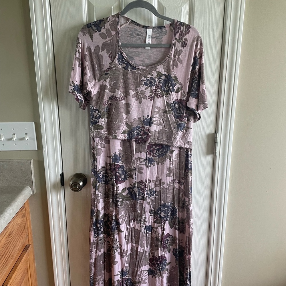Floral Print Latched Mama Nursing Dress